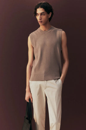 Calça de alfaiataria em Linho slim fit Basic